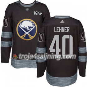 Buffalo Sabres tröja Robin Lehner 40 1917-2017 100th Anniversary Adidas Svart Authentic - NHL Tröjor Herr